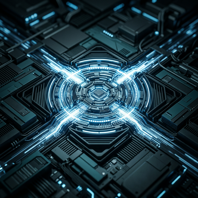 Conceptual illustration of custom SEO performance architecture